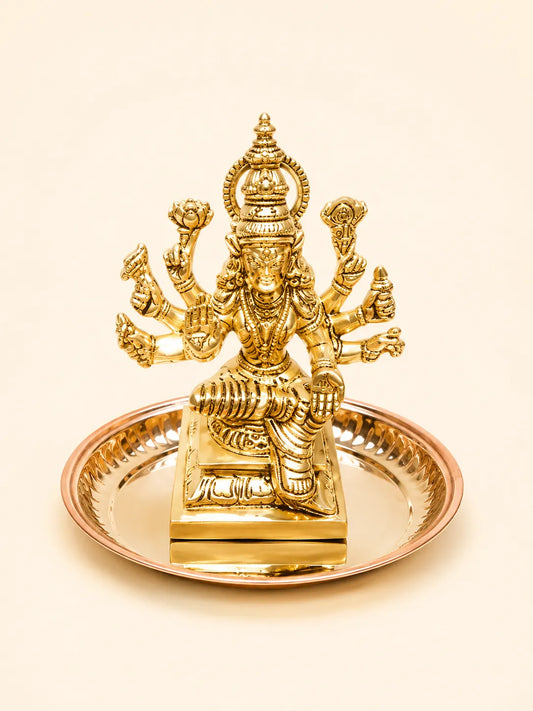 Paisley Brass Diya Pair