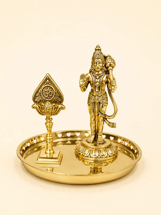 Lotus Brass Diya Pair