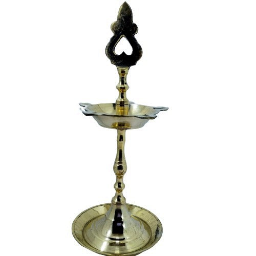 Brass Shivling with Nandi (Set of 2) - Plain Variant